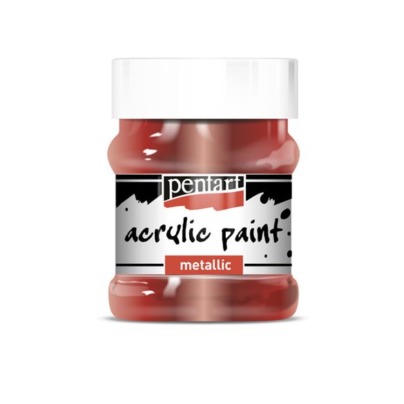 Metál akrilfesték 230ml - Bordó