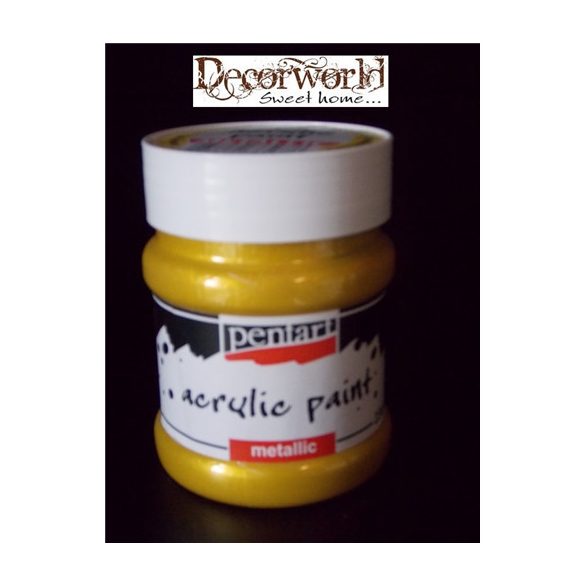 Metál akrilfesték 230ml - Barokkarany