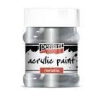 Metál akrilfesték 230ml - Rokokóezüst