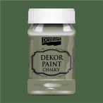 Dekor krétafesték lágy 100 ml - Kekizöld