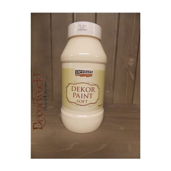 Dekor krétafesték lágy 1000ml - Krémfehér