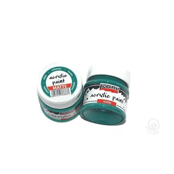 Matt akrilfesték 50ml - Türkizkék