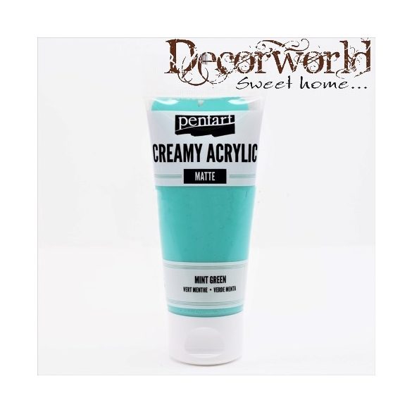 Krémes akrilfesték matt 60ml mentazöld