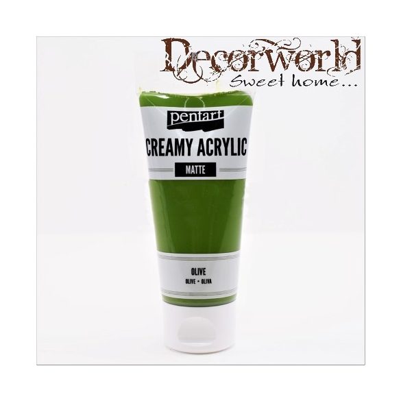 Krémes akrilfesték matt 60ml olíva