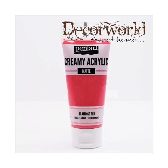 Krémes akrilfesték matt 60ml flamingó