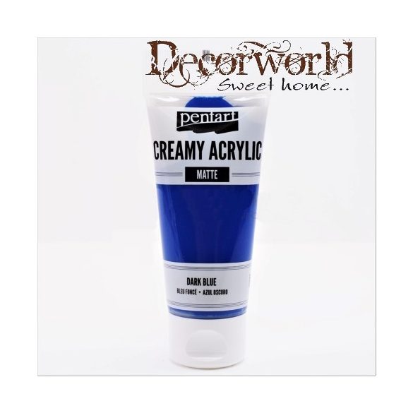 Krémes akrilfesték matt 60ml sötétkék