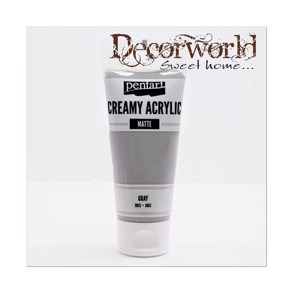 Krémes akrilfesték matt 60ml szürke