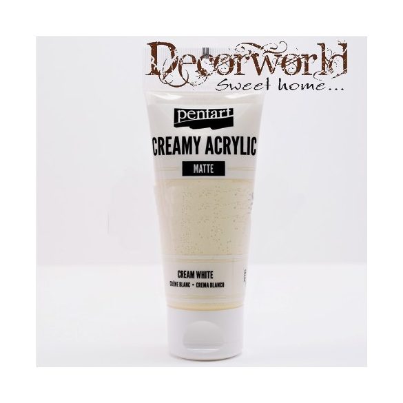 Krémes akrilfesték matt 60ml krémfehér
