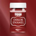 Dekor zománcfesték 100ml bordó