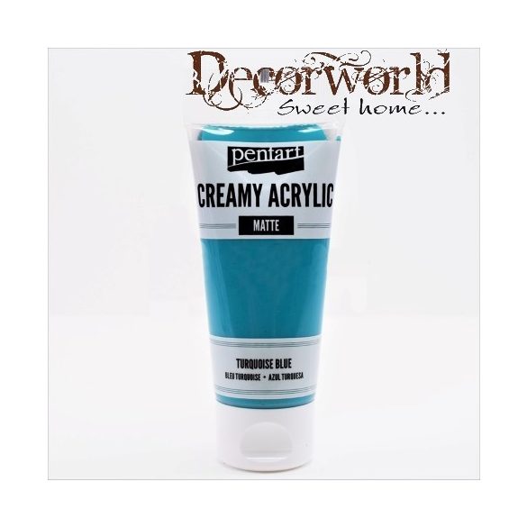 Krémes akrilfesték matt 60ml türkizkék