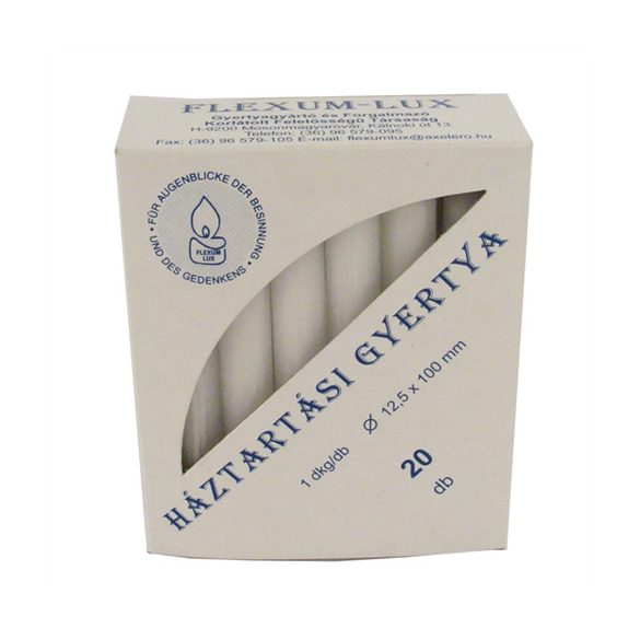 Gyertya háztartási 1dkg-os s/20
