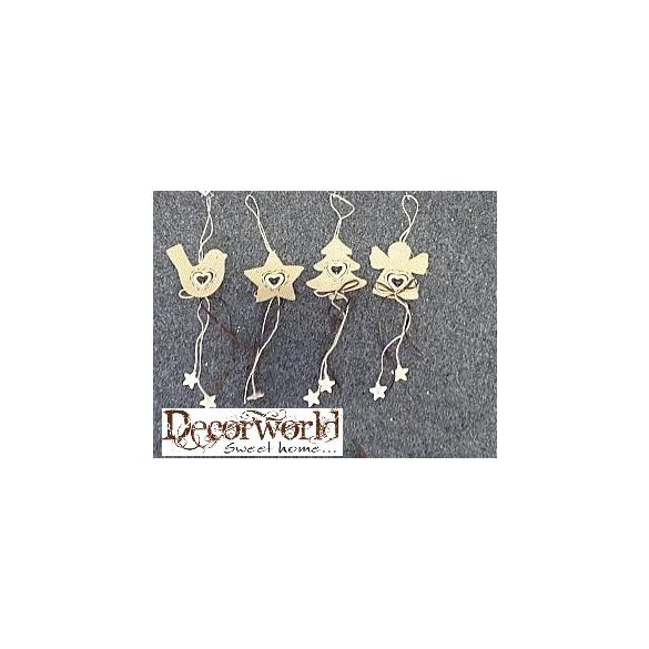 Natúr zsák akasztós figura + masni