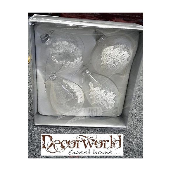 Üvegdísz + csipke S/4