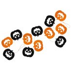 Halloween tökös füzér 170cm 10db-os