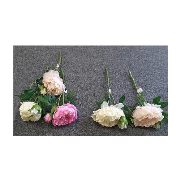 Peónia ág rövid vastag szárú  36 cm - Több színben