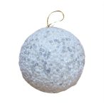 Glitteres gömb akasztós 12cm - 2 színben