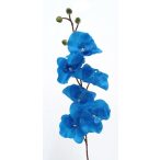 Orchidea szálas 6 virággal + 4bimbó 80cm - Kék