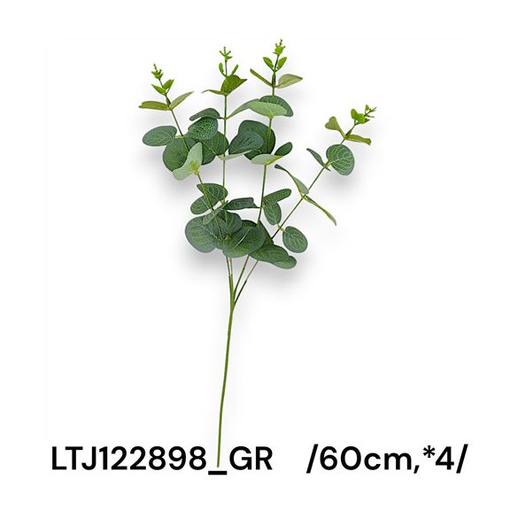 Eukaliptusz ág 60cm x4 - Matt zöld