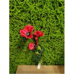 Pipacs + bimbó 3 fej 76cm - Piros