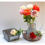 Élethű bársony rózsa - Több színben