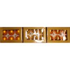 Gömb üveg narancs matt és fényes 6cm, S/6