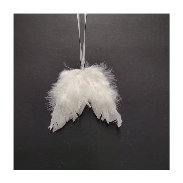 Angyalszárny toll 11cm - Fehér