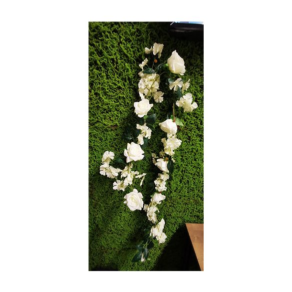Tavaszi girland 190cm - fehér