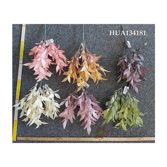 Eucaliptus flokkolt leveles bokor x6 37cm - 6színben