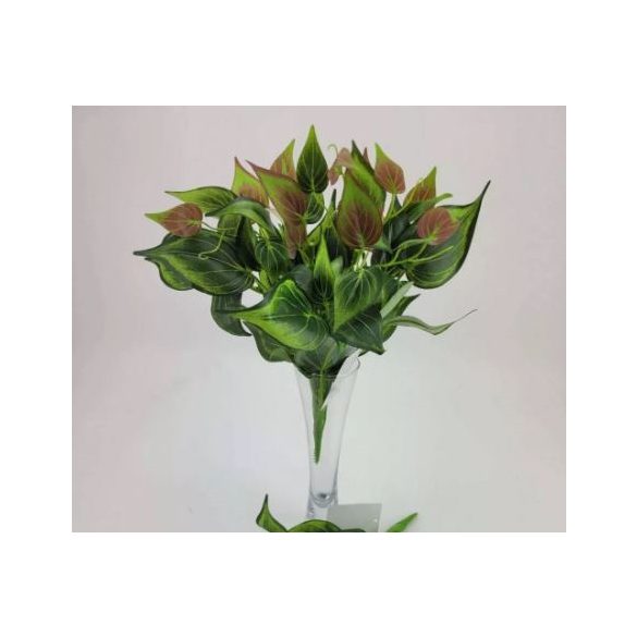 Leveles álló selyem bokor 30cm - Zöld