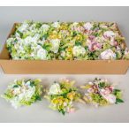 Rózsa, hortenzia koszorú 25cm - Több színben