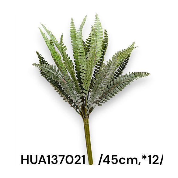 Páfrány bokor 12 ág enyhén flokkolt 