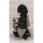 Manó ülő poly 8cm - Fekete