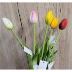   Szálas "real-touch" gumi tulipán 44cm - több színben