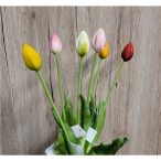   Szálas "real-touch" gumi tulipán 40cm - 6 színben
