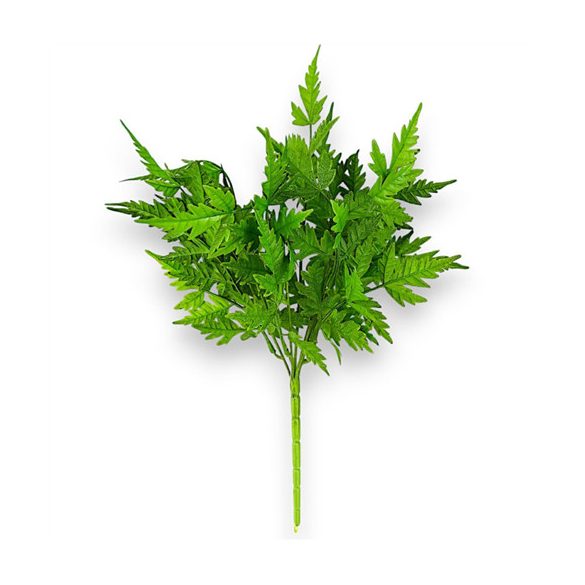 Cakkos levelű bokor műanyag 7ág 40cm