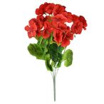 Muskátli csokor x5 virág 37cm - Krém