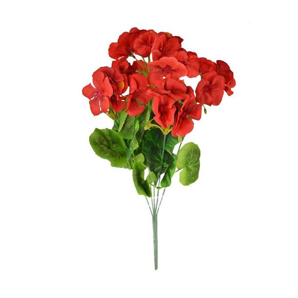 Muskátli csokor x5 virág 37cm - Krém