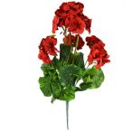 Muskátli csokor x8 47cm - Piros