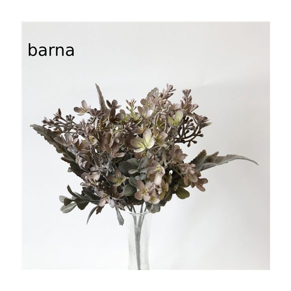 Apróvirágos bokor 31cm 5ág - Barna