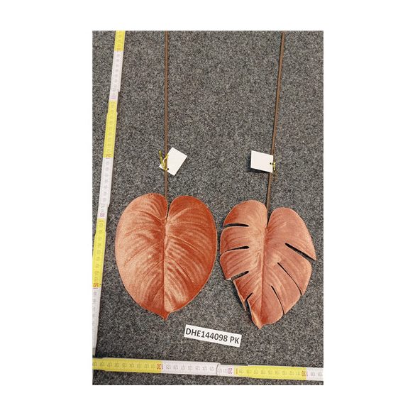 Monstera levél bársony 50cm - Több színben