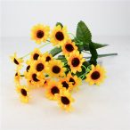 Napraforgó csokor kis virágos 33 cm 7 ágú