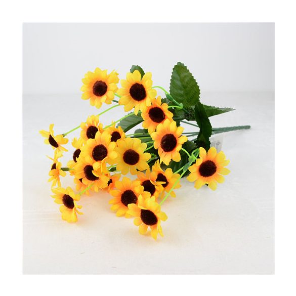 Napraforgó csokor kis virágos 33 cm 7 ágú