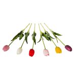 Szálas gumi tulipán 40cm - Több színben