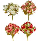 Rózsa csokor 36cm - 4 színben