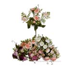 Boglárka csokor x5 ág 30 cm - 4 színben