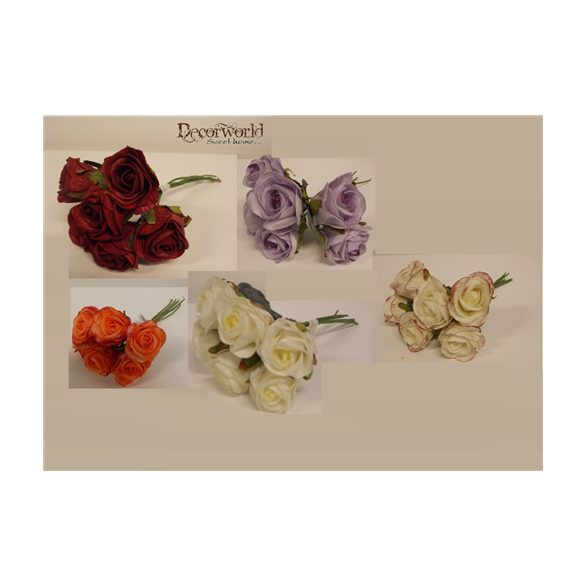 Rózsacsokor poly több színben