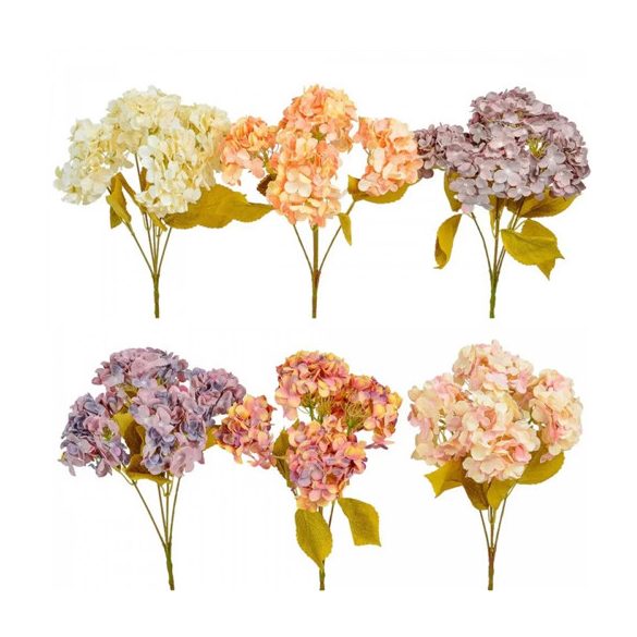 Hortenzia csokor 5ág 45cm - Több színben