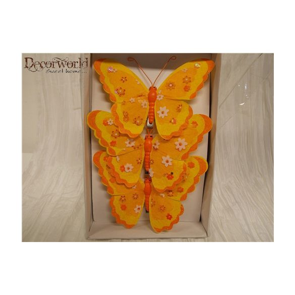 Pillangó virágos - Narancs S/3
