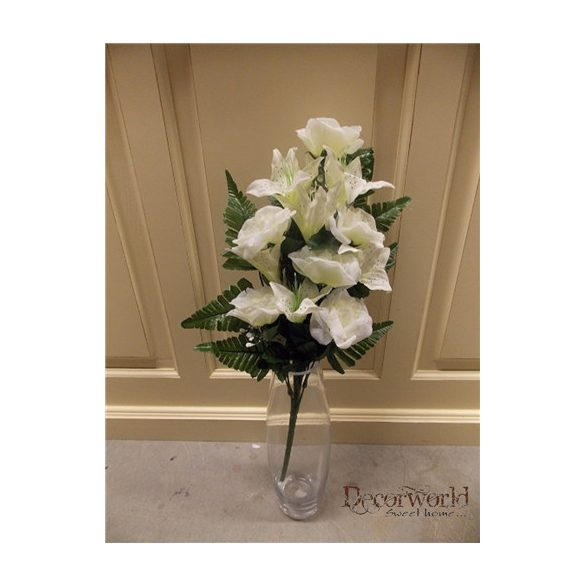 Rózsa Lilion, félcsokor, 12 virág, 55cm