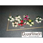 Szatén Orchidea, Rózsa vegyescsokor 36cm